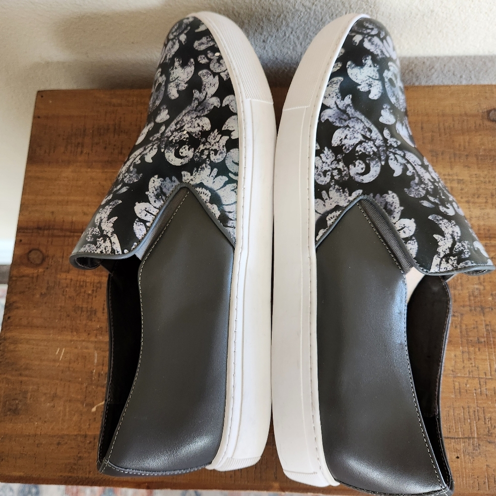 Robert Graham Mens Riverland Floral Leather Slip-On Sneakers Size 13 - Picture 9 of 14